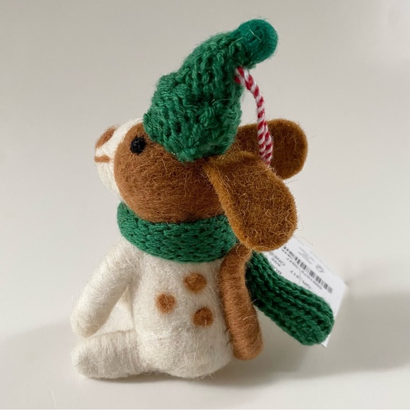NWT Felted Dog Holiday Ornament J. Crew Factory - Picture 5 of 12